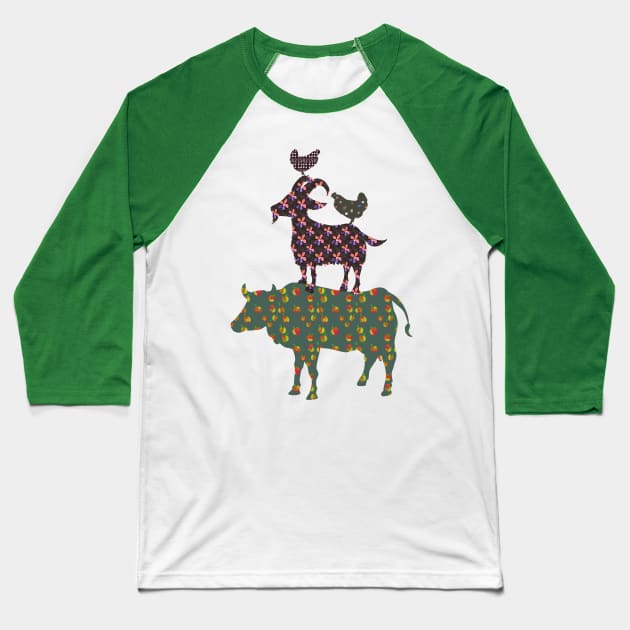 farm animals Baseball T-Shirt by neteor